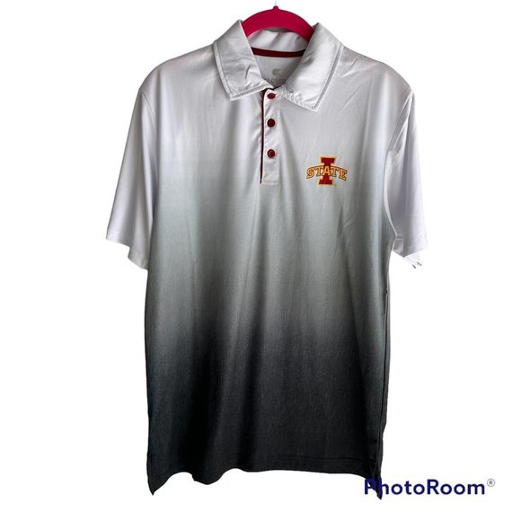 COLOSSEUM Iowa State University Cyclones Ombre Mens Career Casual Polo, M - Picture 1 of 5